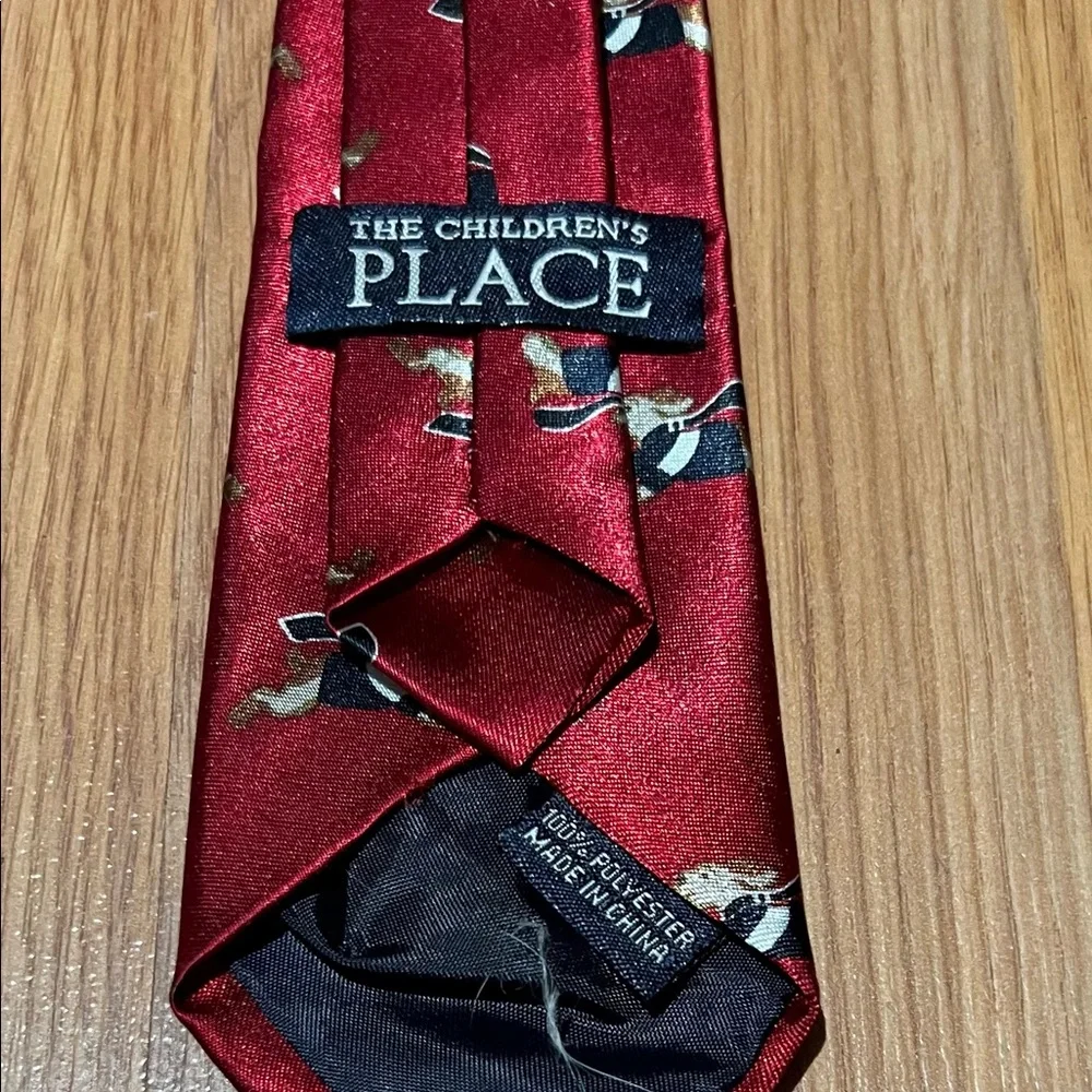 THE CHILDREN PLACE Toddler Boys Red tie with graphic dog